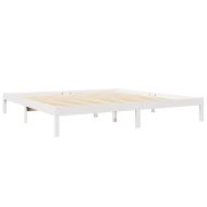 Легло с етажерка за книги, без матрак, 180x200 см, бор масив