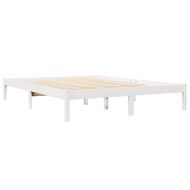 Легло с етажерка за книги, без матрак, 120x190 см, бор масив