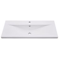 Комплект мебели за баня от 5 части бетонно сив инженерно дърво