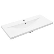 Комплект мебели за баня от 4 части бетонно сив инженерно дърво