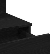 Тоалетка с рафт Черния дъб 100 x 40 x 130 см Инженерно дърво