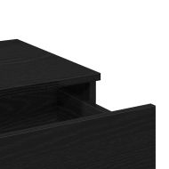 Тоалетка с чекмедже Черен дъб 100 x 40 x 130 см Инженерно дърво