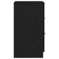 Нощен шкаф 2 pcs Черен дъб 40 x 65 x 65 см Инженерно дърво