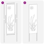 Екран за градинска неприкосновеност Антрацит 32 x 140 см