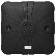 Комплект основа за чадър 2 pcs Черно 88 x 88 x 19 см Пластмаса