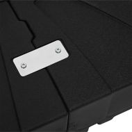 Комплект основа за чадър 2 pcs Черно 88 x 88 x 19 см Пластмаса