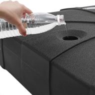 Комплект основа за чадър 2 pcs Черно 88 x 88 x 19 см Пластмаса