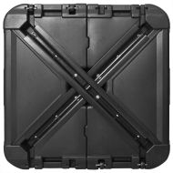 Комплект основа за чадър 2 pcs Черно 88 x 88 x 19 см Пластмаса