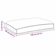 Възглавница за палетна седалка Многоцветен 120 x 80 x 12 cm