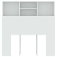 Табла за легло тип шкаф, бяла, 100x19x103,5 см