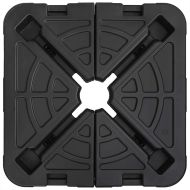 Комплект основа за чадър 2 pcs Черно 88.5 x 88.5 x 12 cm