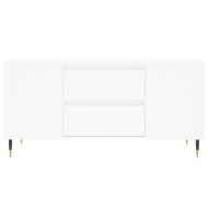 Кафе маса, бяла, 102x44,5x50 см, инженерно дърво