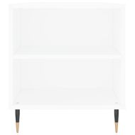 Кафе маса, бяла, 102x44,5x50 см, инженерно дърво