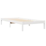 Легло с етажерка за книги, без матрак, 100x200 см, бор масив