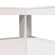 Легло с етажерка за книги, без матрак, 100x200 см, бор масив