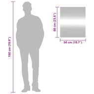 Стенно огледало 50x60 см стъкло правоъгълно