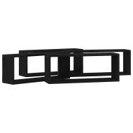 Стенни рафтове 4 pcs Черен дъб 60 x 15 x 23 cm Инженерно дърво