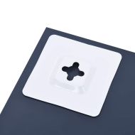 Стенно огледало с рафт, 20x40 см, закалено стъкло