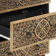 Странични шкафове 3 бр 60x33x75 см манго масивно дърво