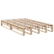 Легло с етажерка за книги, без матрак, 120x200 см, бор масив