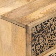 Нощни шкафчета, 2 бр, 40x33x46 см, манго масив