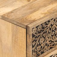 Нощни шкафчета, 2 бр, 40x33x46 см, манго масив