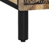 Страничен шкаф 60x33x75 см манго масивно дърво