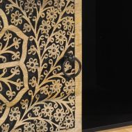 Страничен шкаф 80x33x75 см манго масивно дърво