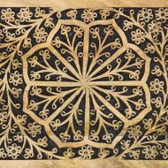 Страничен шкаф 80x33x75 см манго масивно дърво