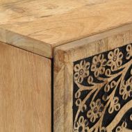 Страничен шкаф 40x33x110 см манго масивно дърво