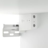 Нощно шкафче за стенен монтаж, бяло, 35x35x20 см