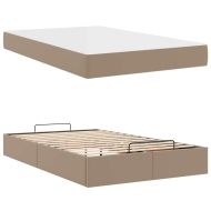 Рамка за легло с матрак Капучино 120 x 200 cm Изкуствена кожа