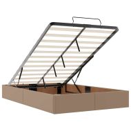 Рамка за легло с матрак Капучино 120 x 200 cm Изкуствена кожа