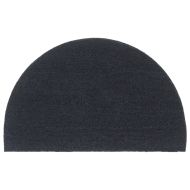 Изтривалка за врата тъмносива полукръгла 50x80 см тъфтинг кокос