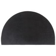 Изтривалка за врата тъмносива полукръгла 50x80 см тъфтинг кокос