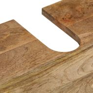 Комплект мебели за баня, 2 части, масивна мангова дървесина