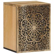 Комплект мебели за баня, 5 части, масивна мангова дървесина