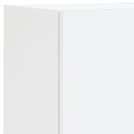 ТВ стенни модули с LED, 4 части, бели, инженерно дърво