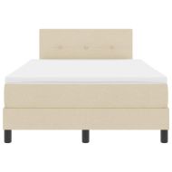 Легло с пружинирана основа с матрак Крем 120 x 190 cm текстил