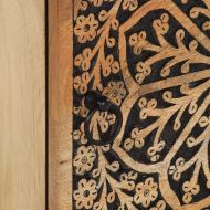 Нощно шкафче, 40x33x46 см, масивно мангово дърво