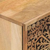 Нощни шкафчета, 2 бр, 40x33x46 см, манго масив