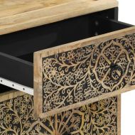 Нощно шкафче 50x33x60 см мангово дърво масив