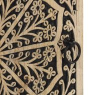 Страничен шкаф 40x33x75 см манго масивно дърво