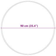 Антихлъзгащ shaggy килим Крем 90 x 90 cm ПП