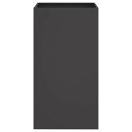 Кашпа, черна, 42x38x75 см, стомана