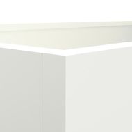 Кашпа, бяла, 62x47x46 см, стомана