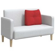 Възглавница за гръб Червено 60 x 24 x 50 см текстил