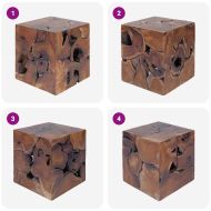 Табуретки/Кафе масичка, солидно тиково дърво