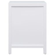 Нощно шкафче, бяло, 38x28x52 см, дърво от пауловния