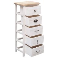 Страничен шкаф 35x25x87 см дърво пауловния